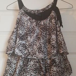 Cheetah Print Semi Formal Tank Top